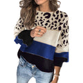 Penelope | Loose Round Neck Contrast Color Sweater