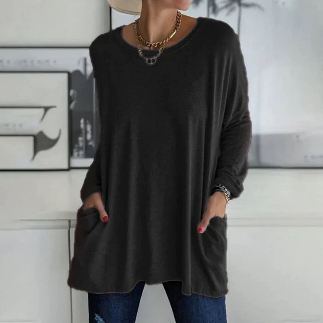 Rosamonde | Oversized women sweater with side pockets