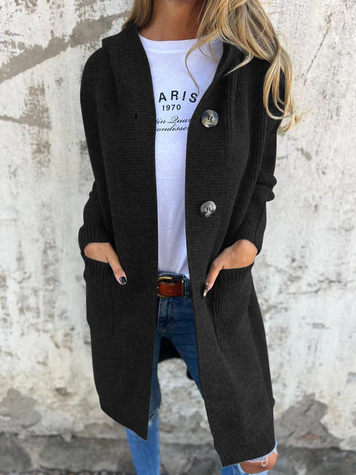 Geneva | Long hooded cardigan