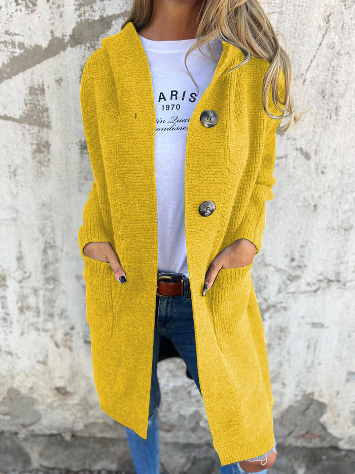 Geneva | Long hooded cardigan