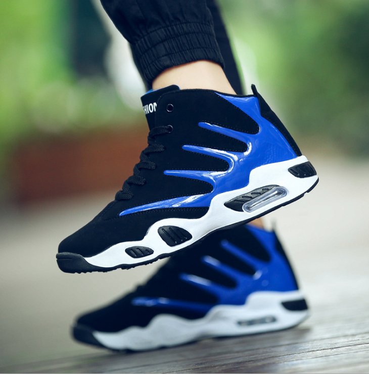 Men's high-top air cushion basketball shoes