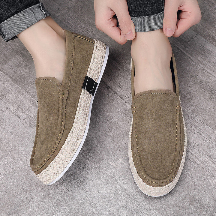 Men's blue canvas casual shoes