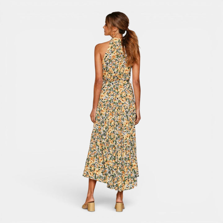 Ava | Sleeveless Polka Dot Maxi Dress