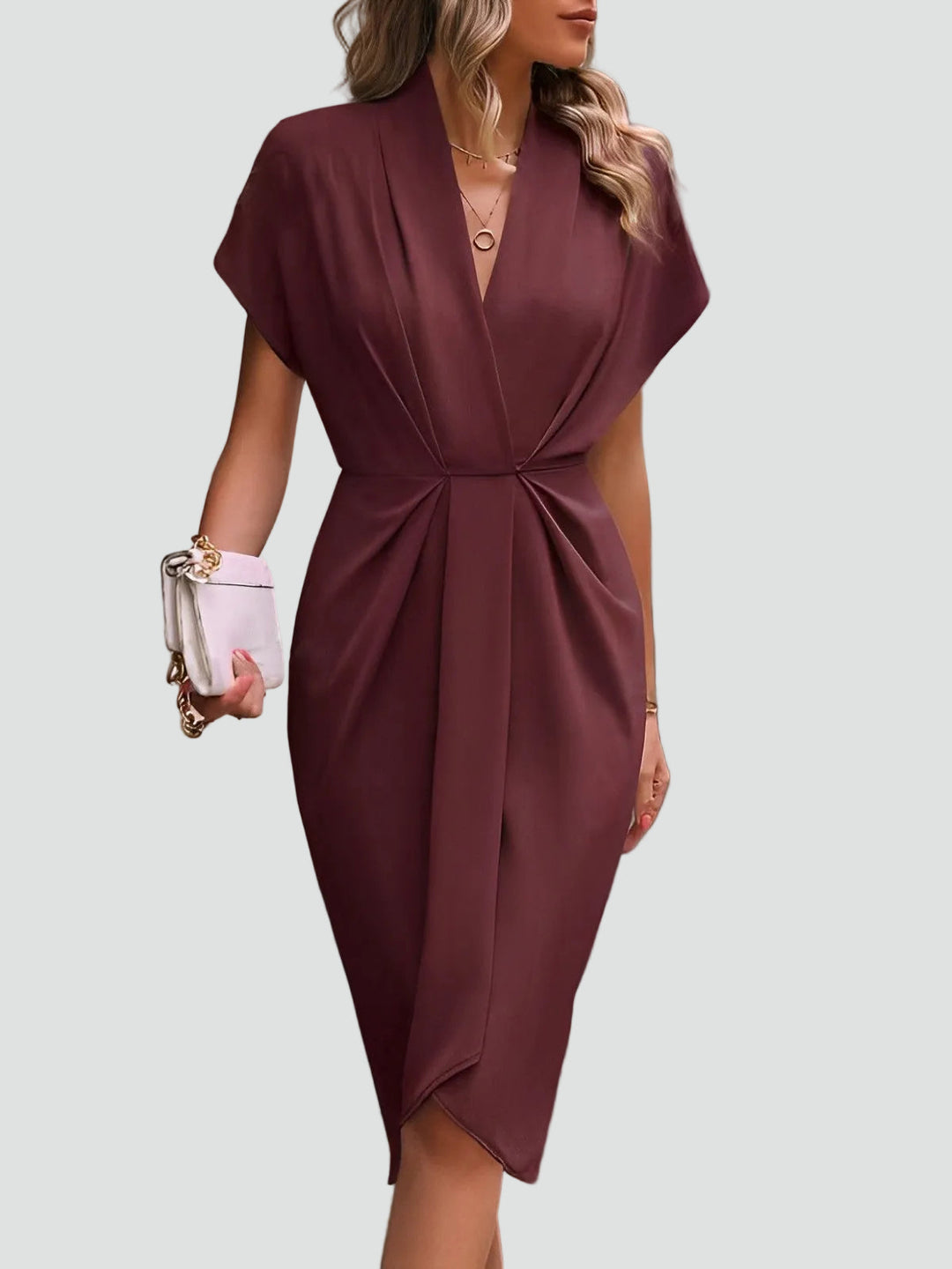 Ava | Women’s Wrap Midi Cocktail Dress