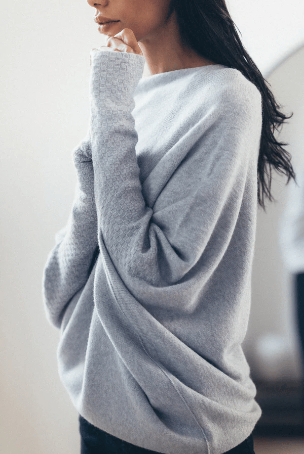 Reese | Asymmetrical Soft Knit Sweater
