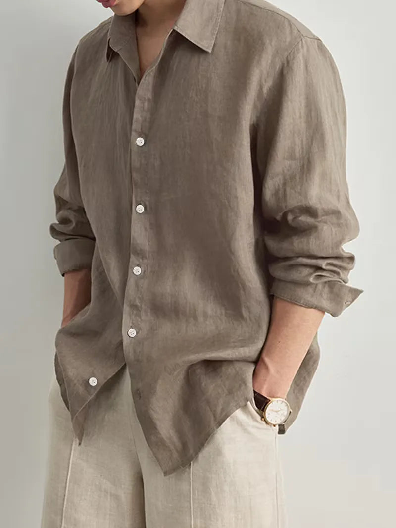 Emerson | Casual Linen Button Down Shirt