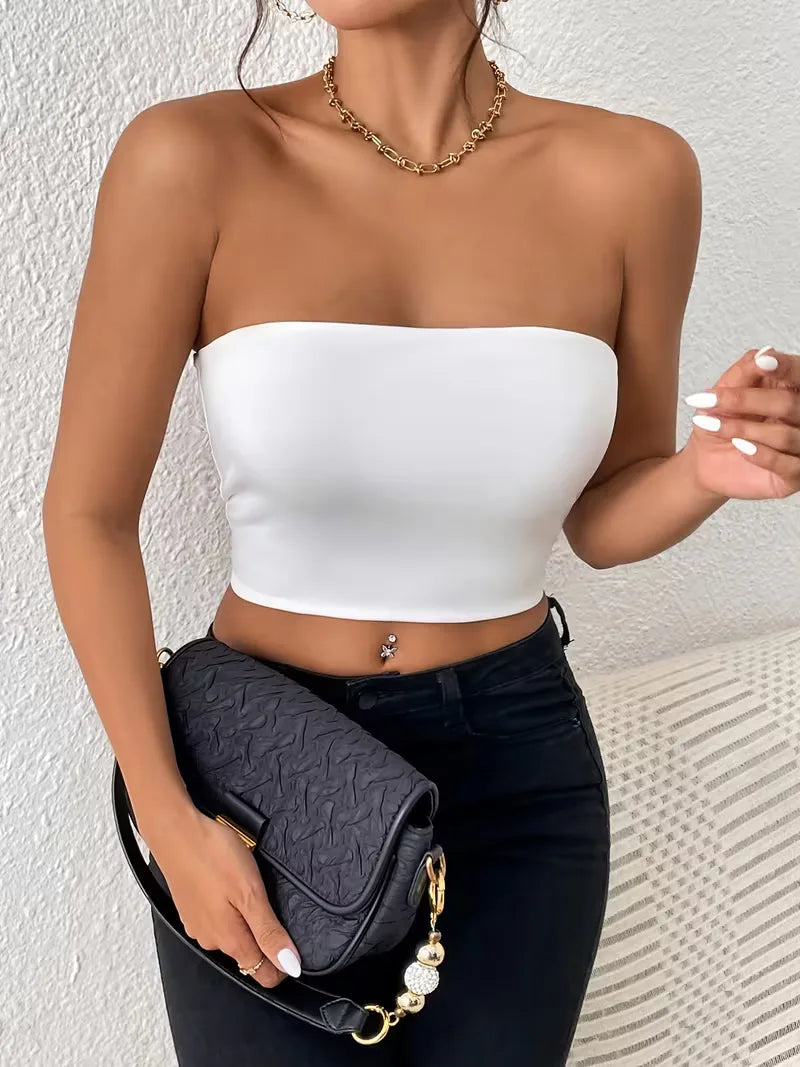 Bella | Strapless Slim Fit Crop Top