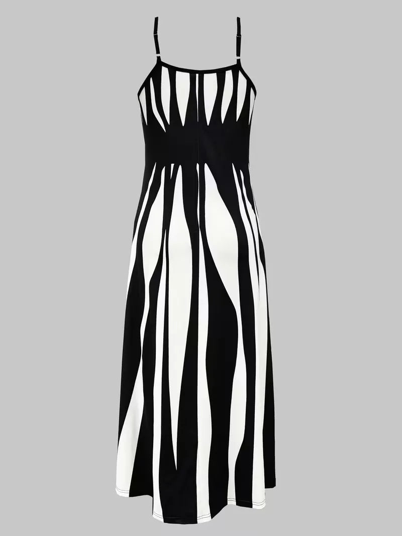 Monroe | Abstract Print Maxi Dress