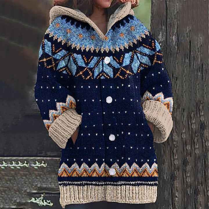 Paisley | Nordic Cozy Hooded Cardigan