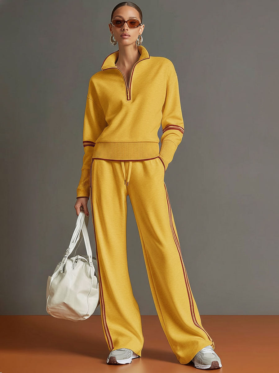 Thea | Blouse and wide-leg pants set