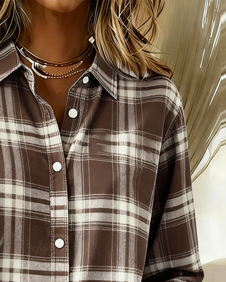Harper | Classic Plaid Button-Up Shirt