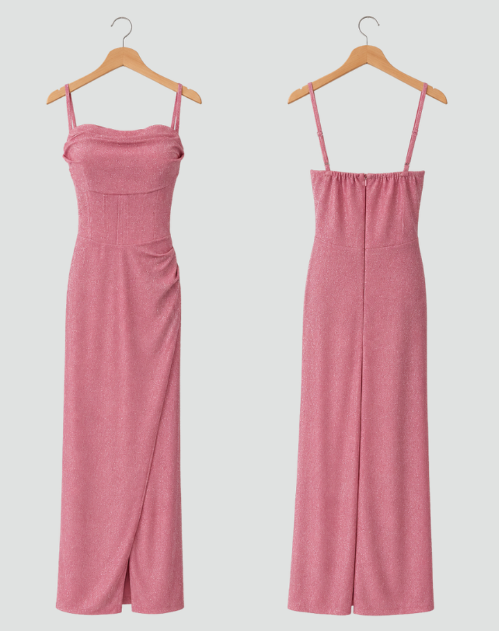 Isabella | Glitter Maxi Evening Dress