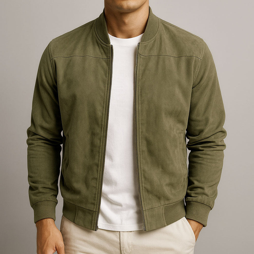 Mason | Men's Suede-Look Bomber Jacket