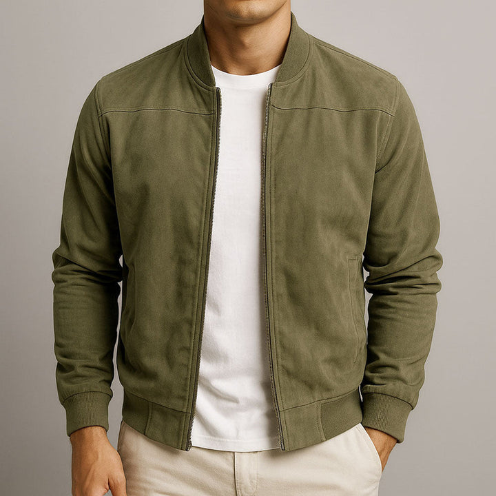 Mason | Men's Suede-Look Bomber Jacket