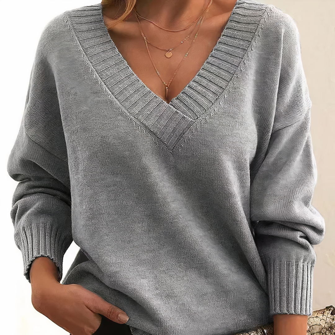 Marlowe | Cozy V-Neck Knit Pullover