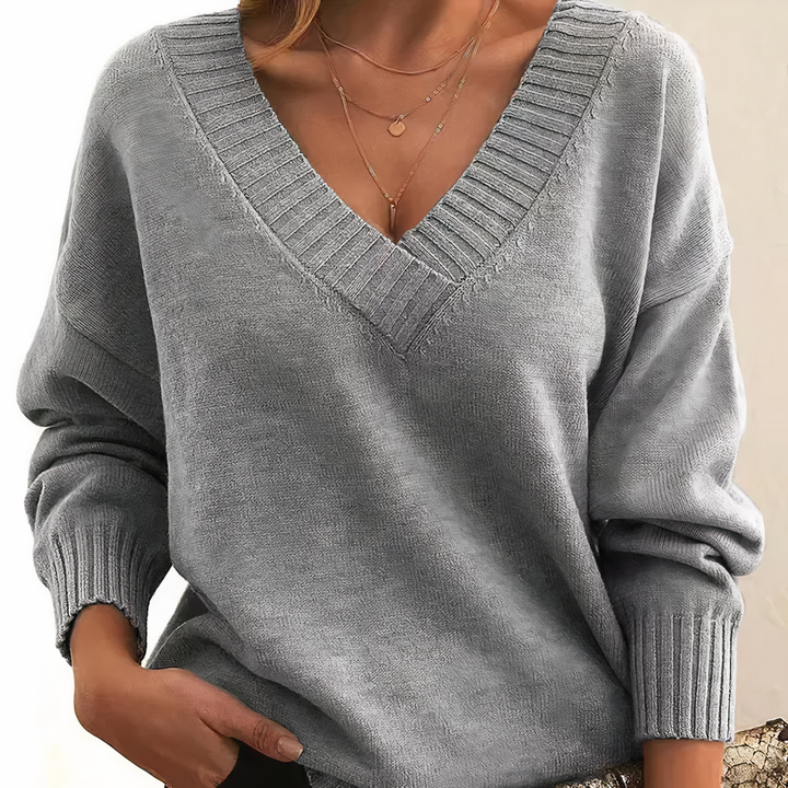 Marlowe | Cozy V-Neck Knit Pullover