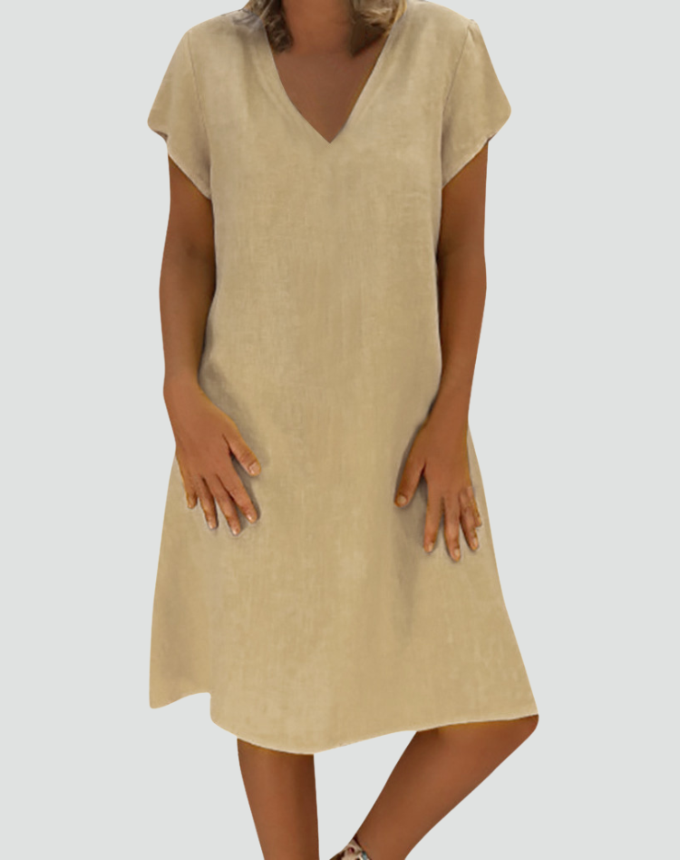 Hannah | Relaxed Linen Summer Dress