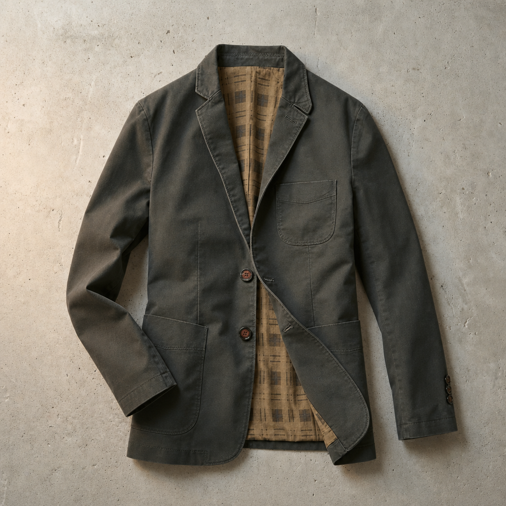 Ingram | Cotton twill blazer for men