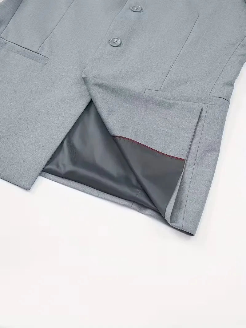 Sterling | Slim Fit Mandarin Collar Blazer