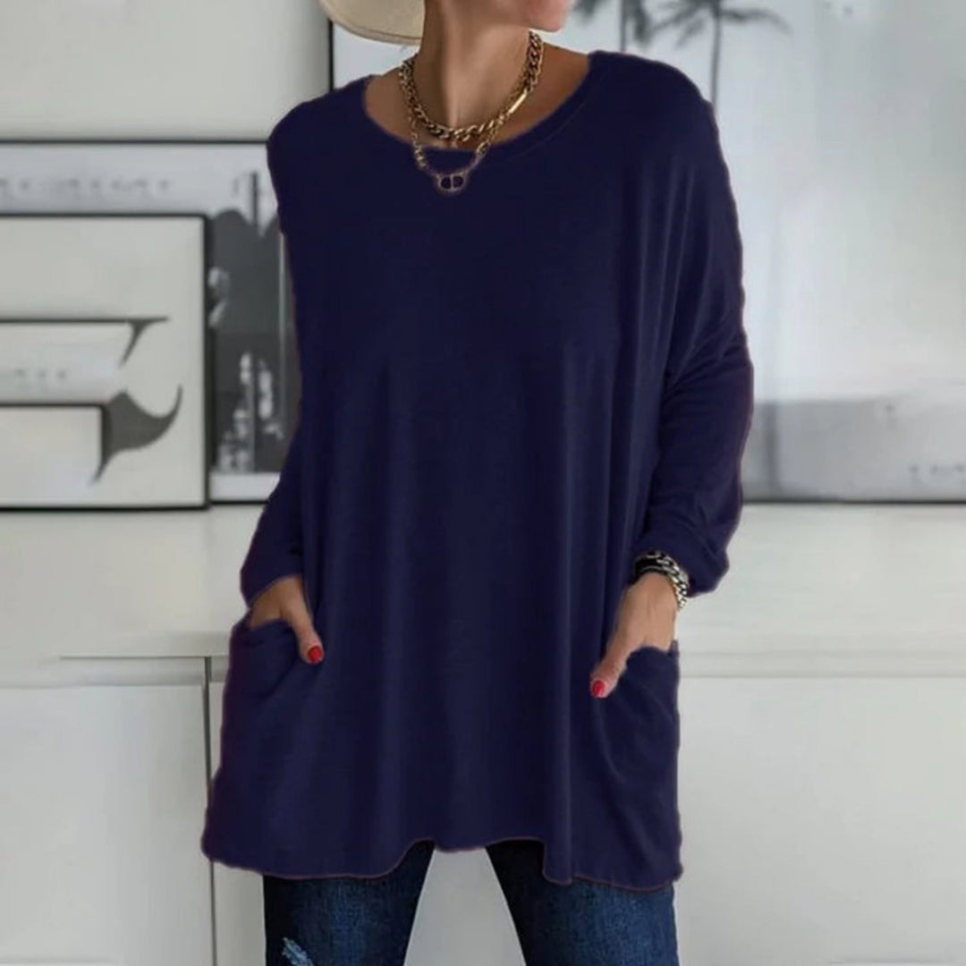 Rosamonde | Oversized women sweater with side pockets