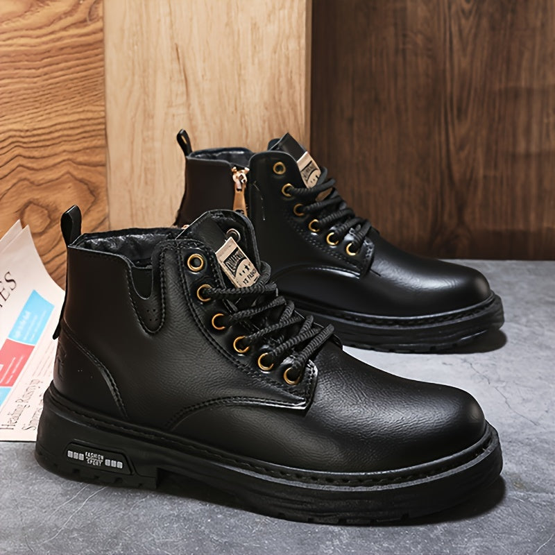 Cyrus | Men high leather zip boots