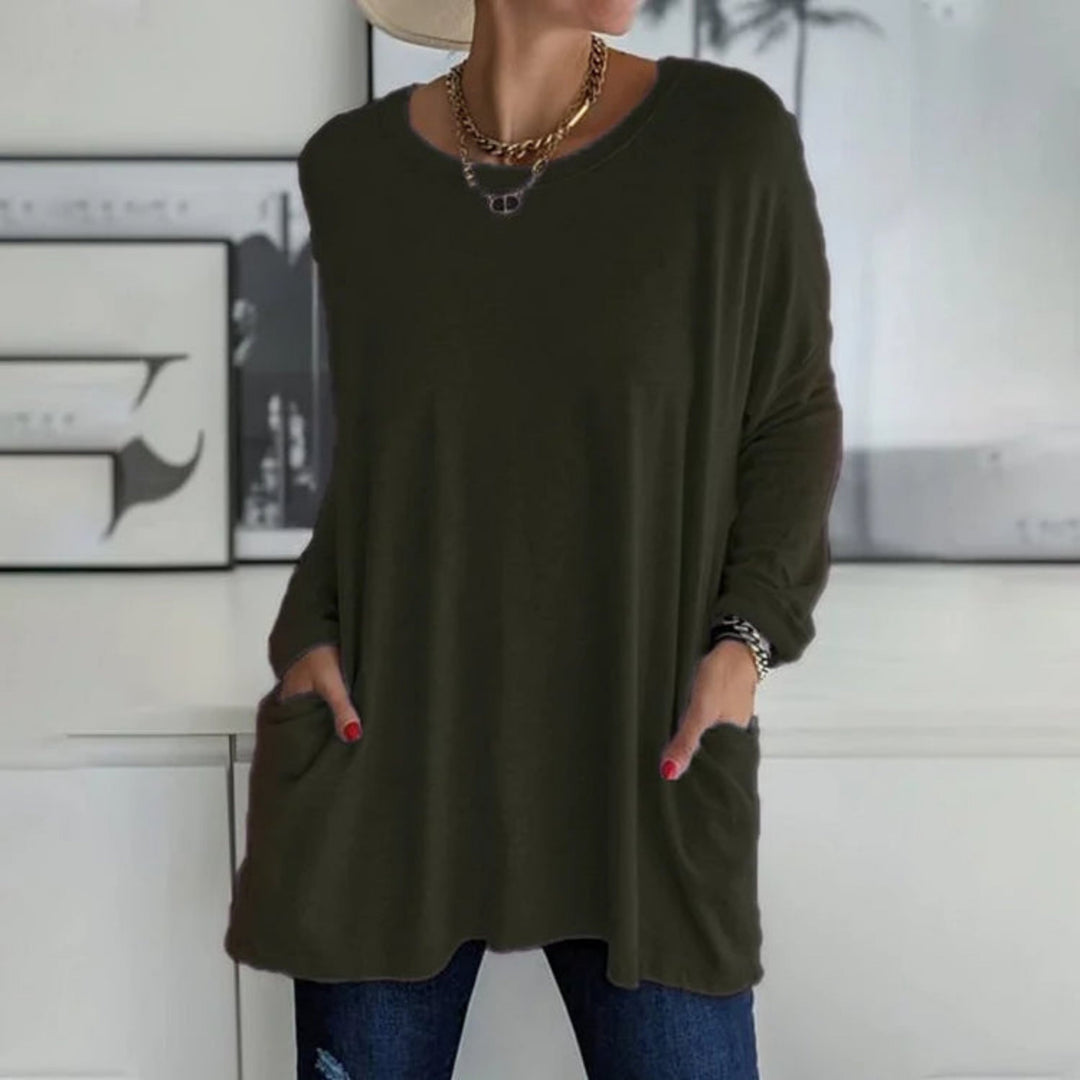 Rosamonde | Oversized women sweater with side pockets