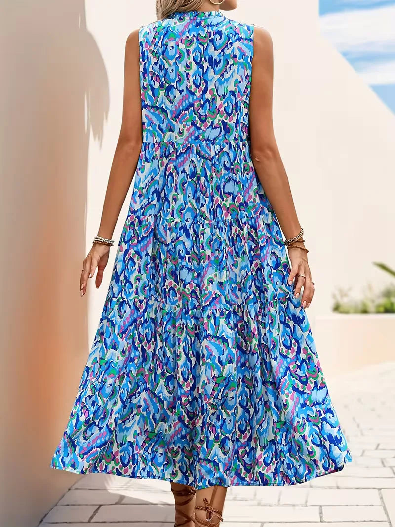 Everly | Printed Tiered Maxi Dress