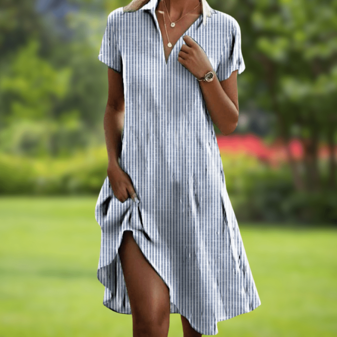 Kaia | Stylish V-neck elegant dress