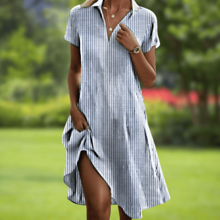 Kaia | Stylish V-neck elegant dress