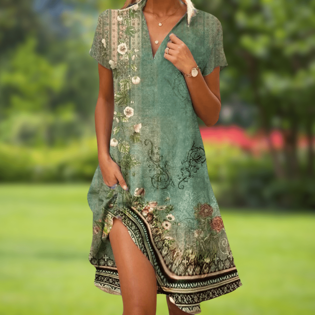 Kaia | Stylish V-neck elegant dress