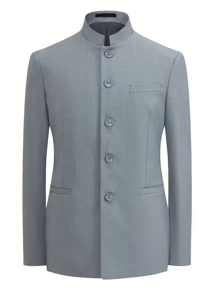 Sterling | Slim Fit Mandarin Collar Blazer