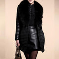 Emilia | Veste noire mi-longue pour femme