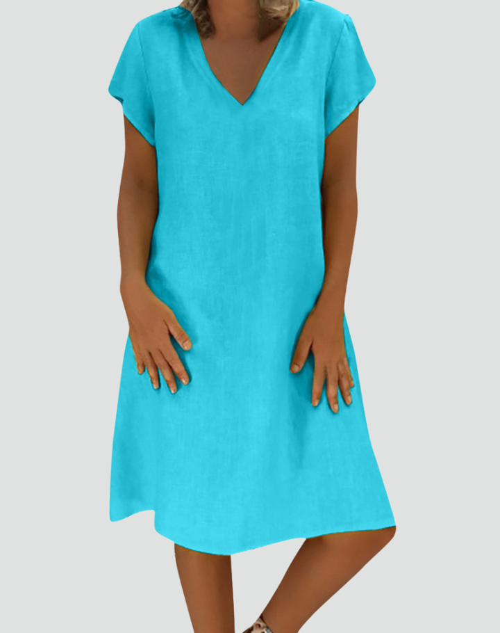 Hannah | Relaxed Linen Summer Dress