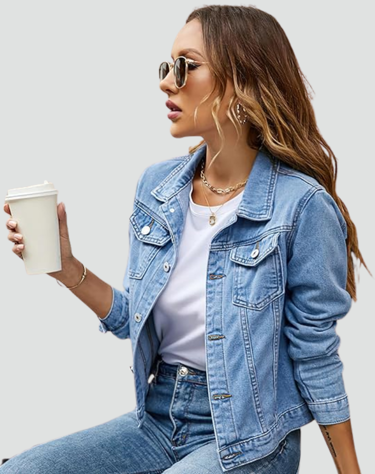 Giselle | Classic Button Denim Jacket