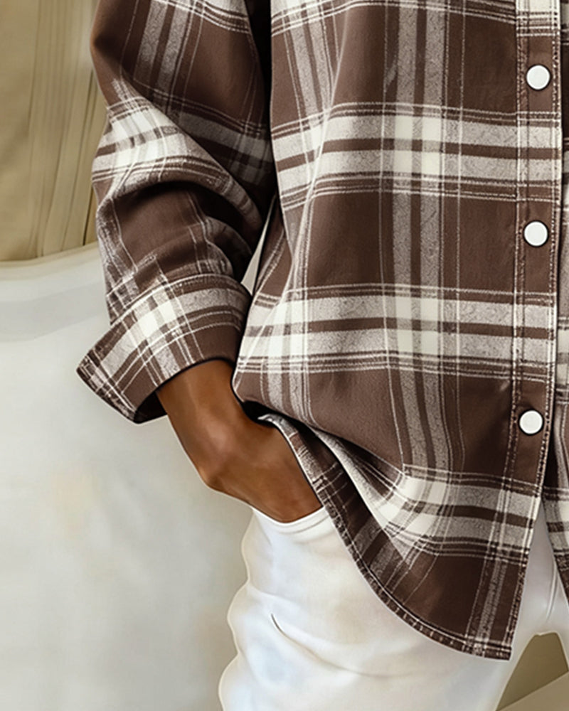 Harper | Classic Plaid Button-Up Shirt