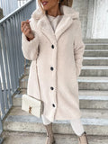 Ada | Long Lapel Coat with Fur Collar