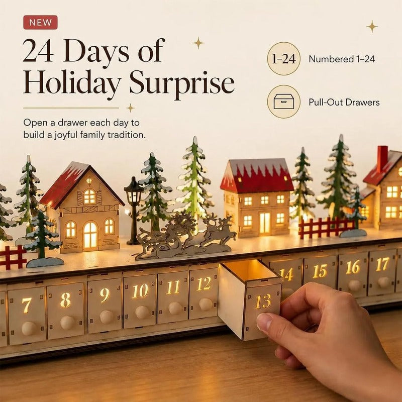 Callie | Wooden Christmas Village Advent Calendar