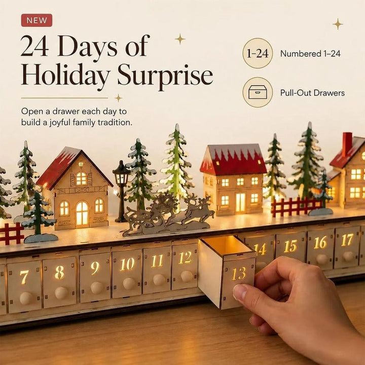 Callie | Wooden Christmas Village Advent Calendar