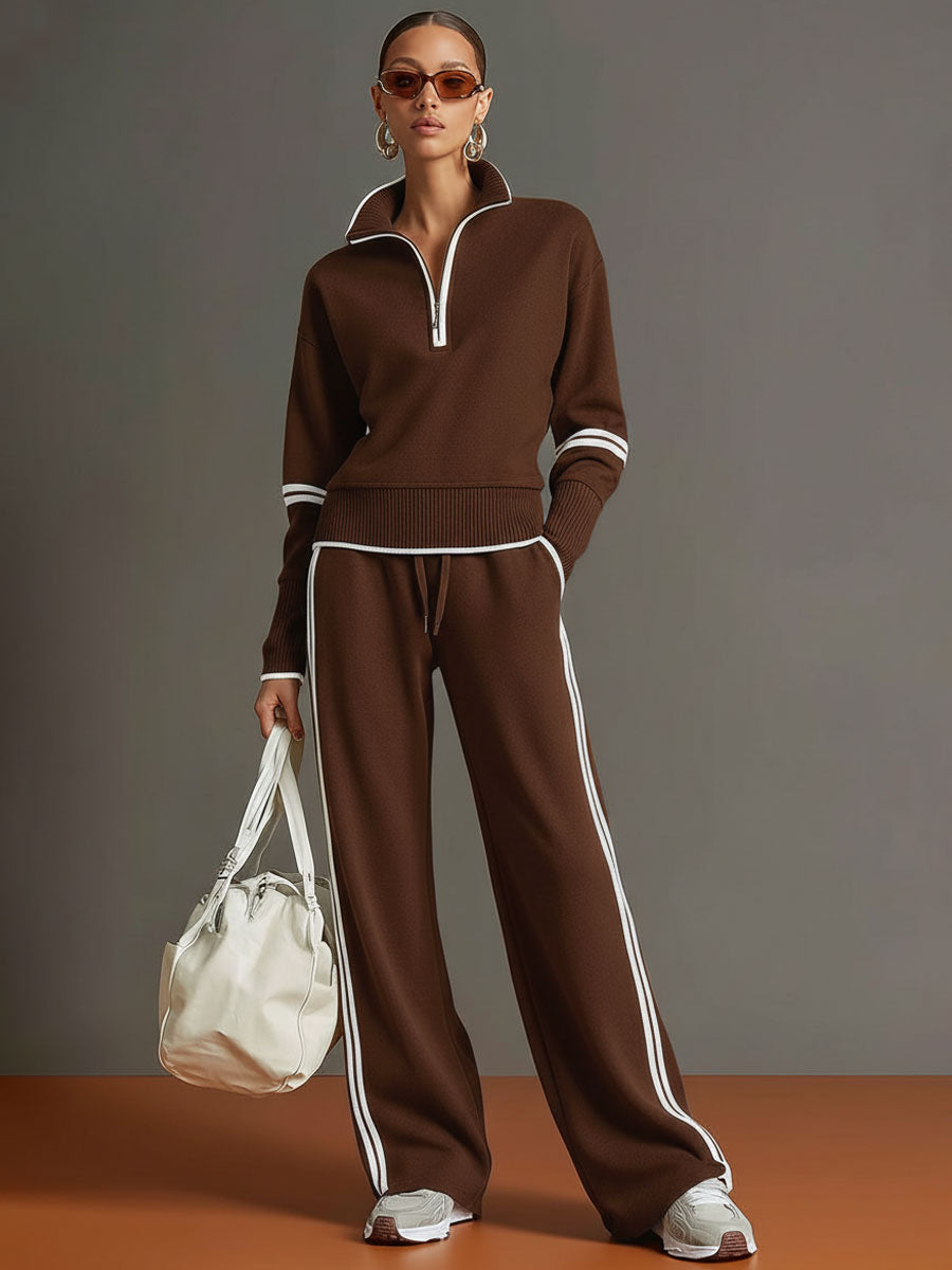 Thea | Blouse and wide-leg pants set