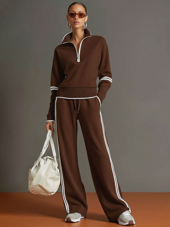 Thea | Blouse and wide-leg pants set
