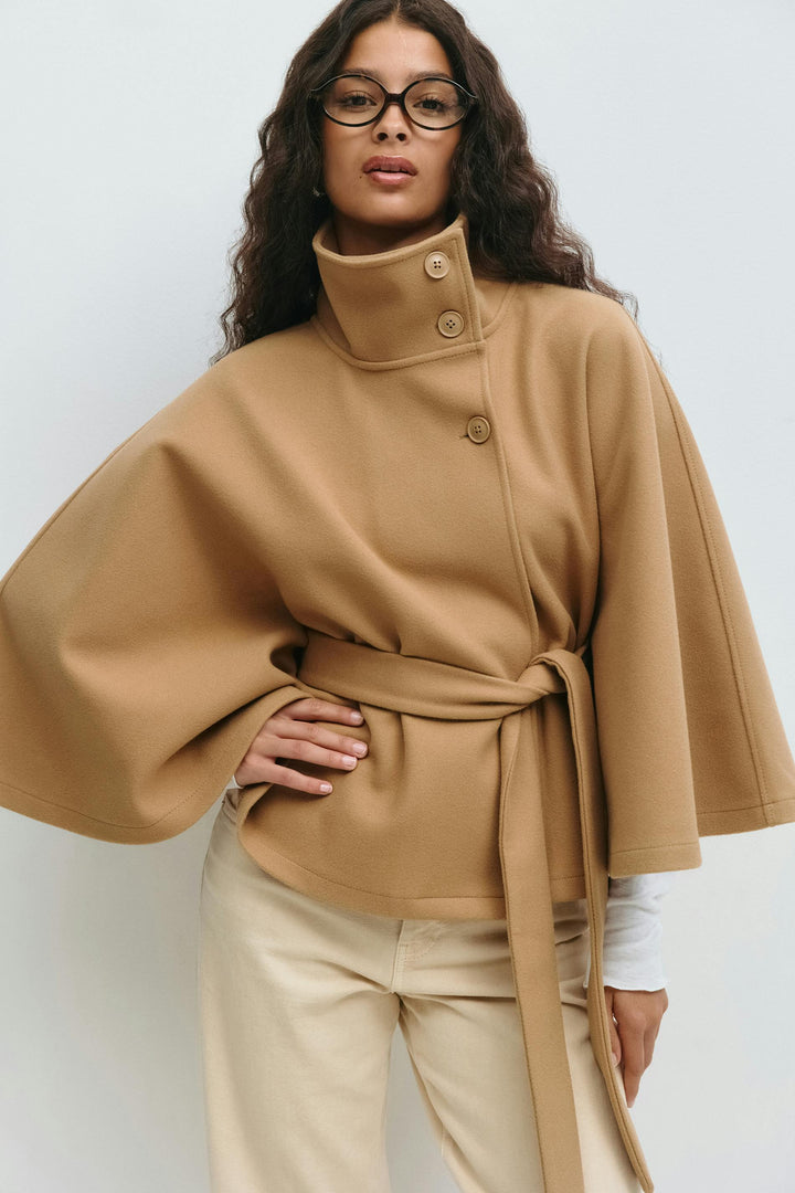 Vivian | Women's Belted Cape Coat