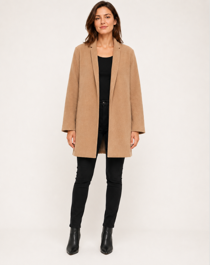Genevieve | Tailored Wool Blend Office Coat