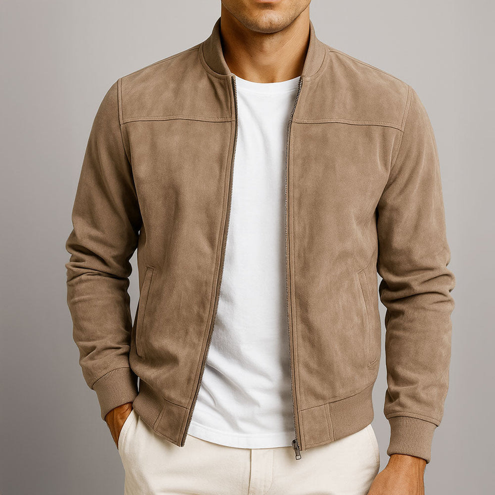 Mason | Men's Suede-Look Bomber Jacket