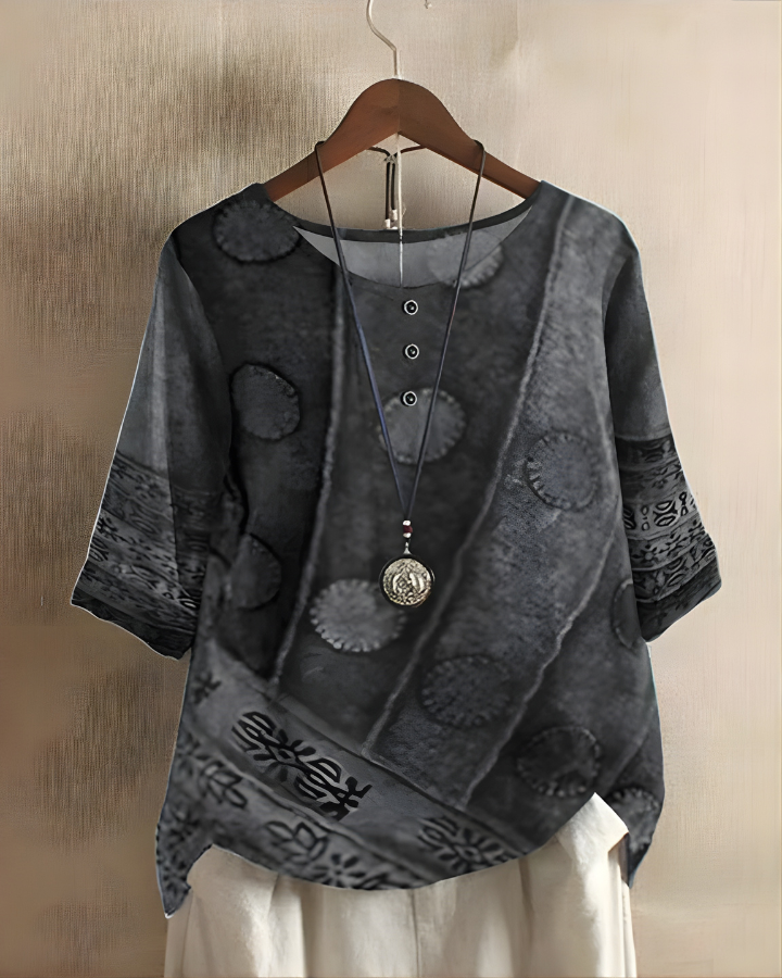Luna | Colorblock Boho Top