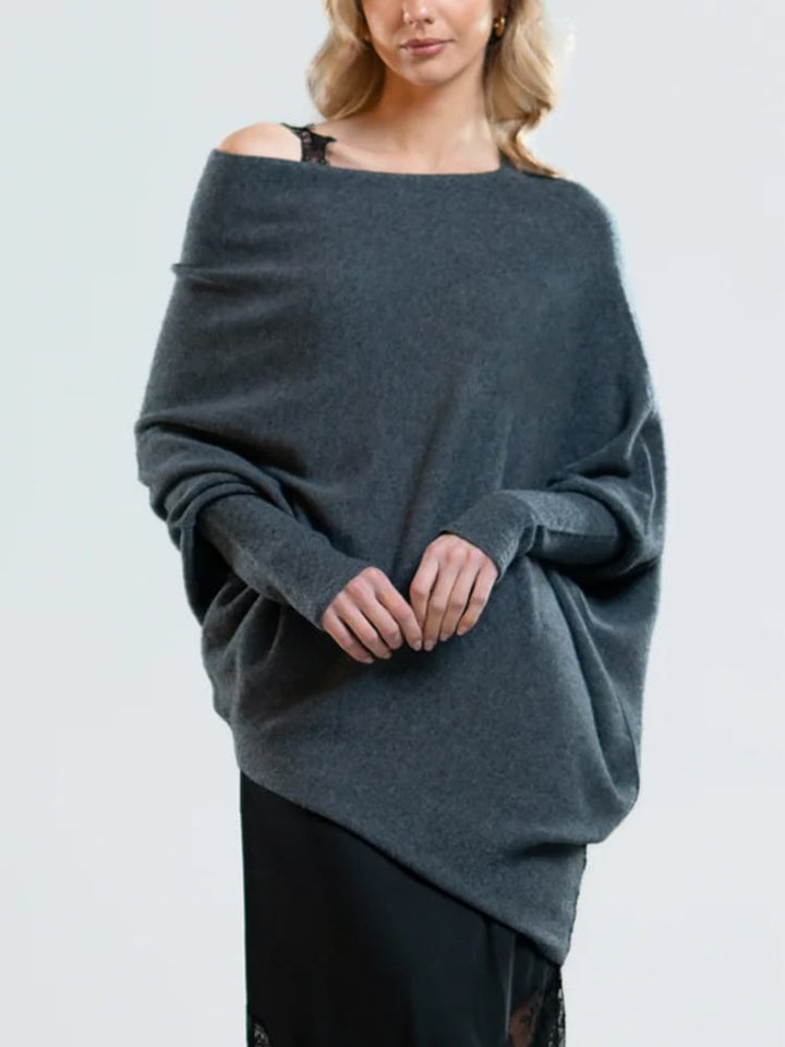 Reese | Asymmetrical Soft Knit Sweater