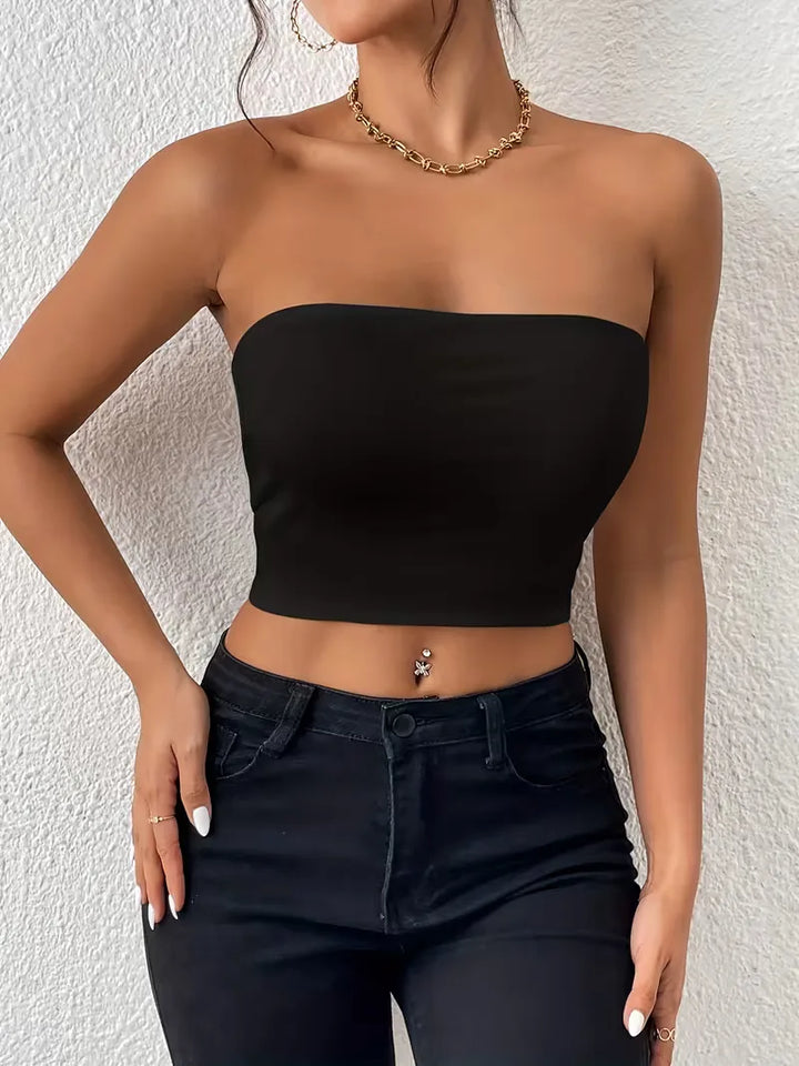 Bella | Strapless Slim Fit Crop Top