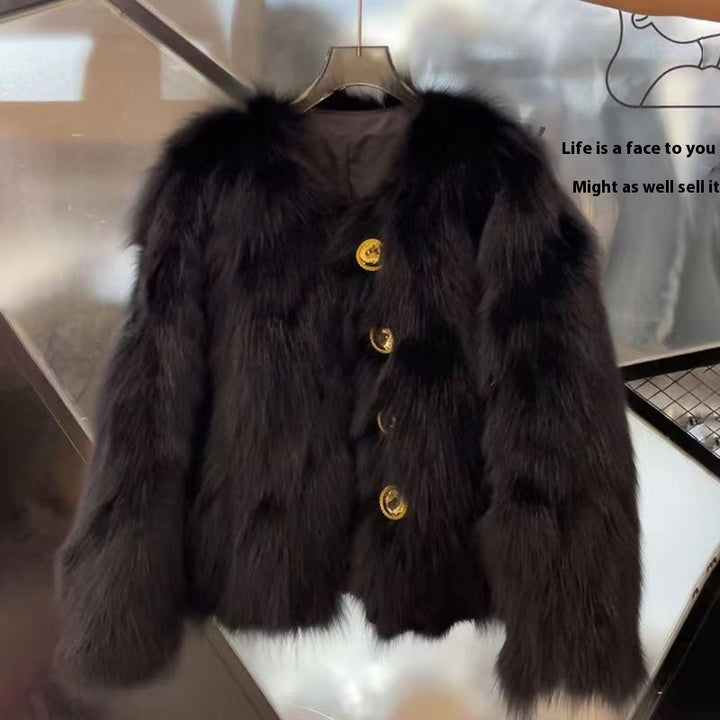 Short Faux Fur Coat, Thick Winter Outerwear