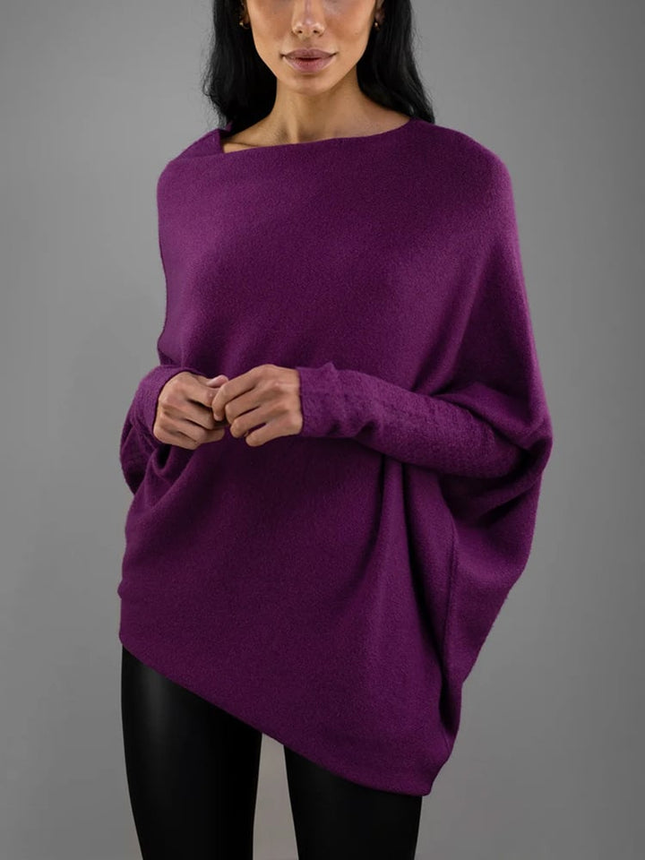 Reese | Asymmetrical Soft Knit Sweater