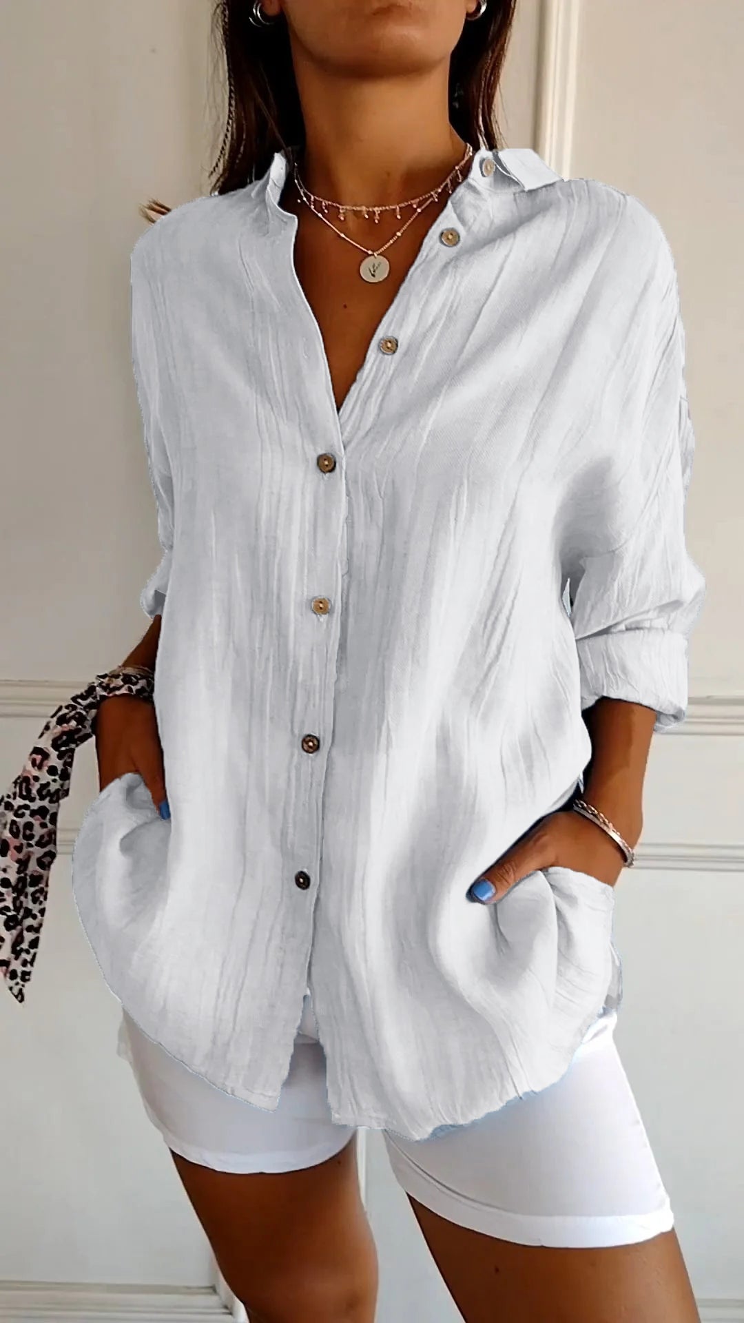 Avery | Oversized Button-Up Blouse