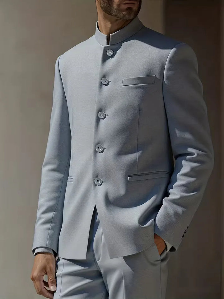 Sterling | Slim Fit Mandarin Collar Blazer